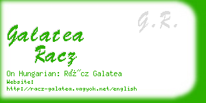 galatea racz business card